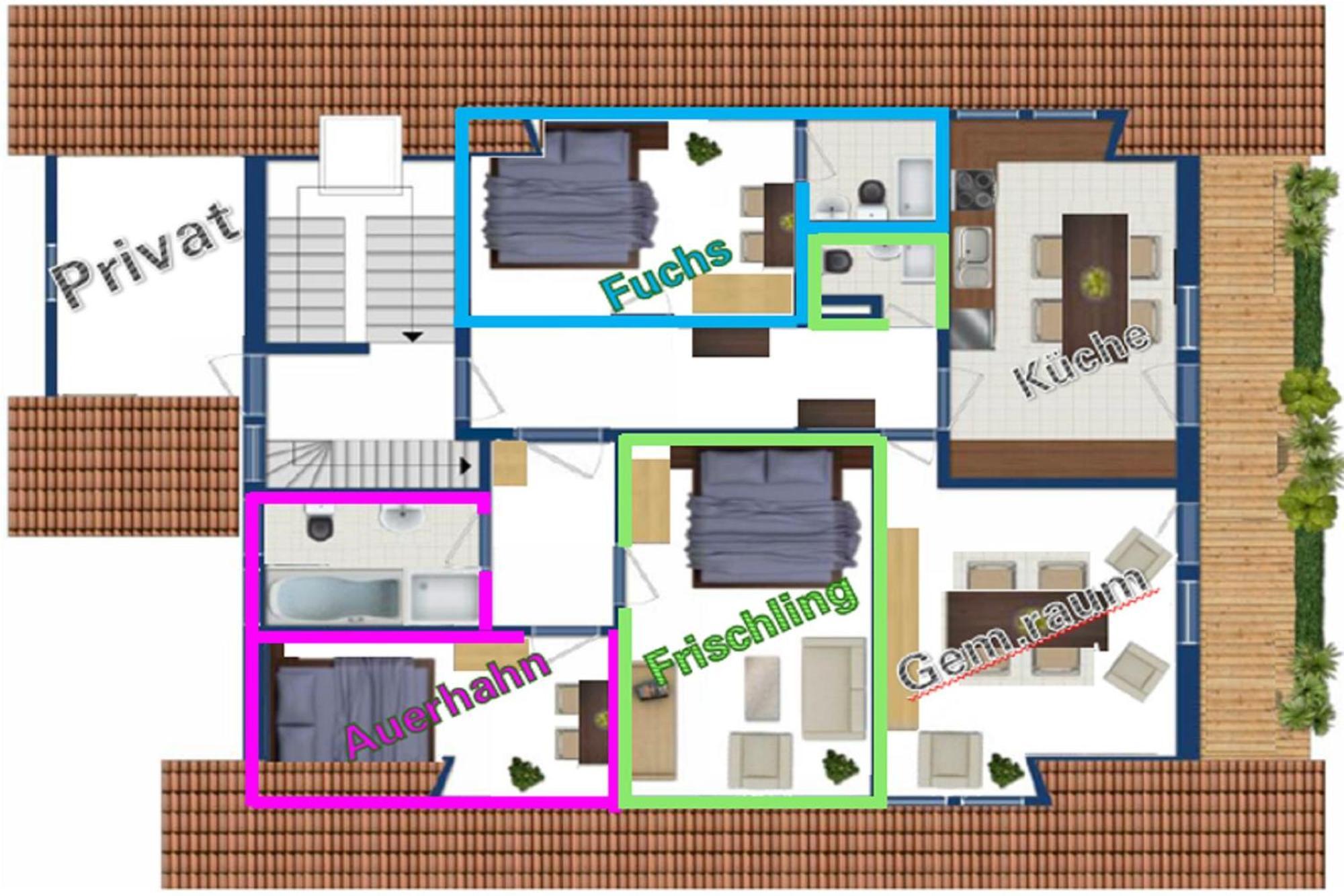 Schwarzwild - Ferienwohnung Und Ferienzimmer Baiersbronn Exterior foto